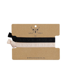 Love Ibiza elastisches Samtarmband-Set