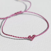 Armband kleines Herz magneta