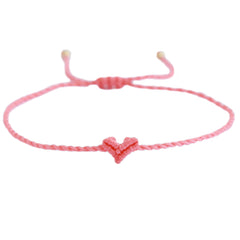 Love Ibiza heart armband coral