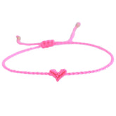 Love Ibiza heart bracelet pink