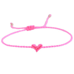 Brazalete de corazón Love Ibiza rosa