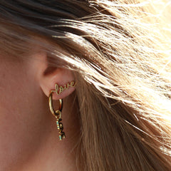 Oorbellen love letter