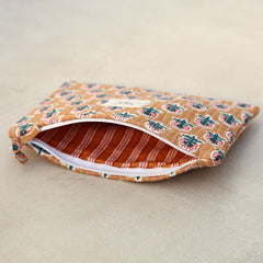 Kosmetiktasche Indisch braun