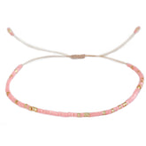 Brazalete Miyuki coral neón