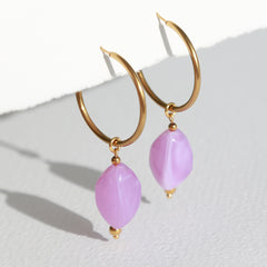 Ohrringe Rocks Flieder