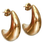 Gouden oorbellen drops