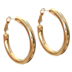 Gold hoops medium