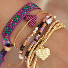 Brazalete corazón cereza