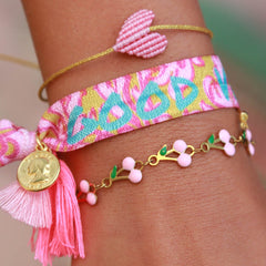 Armband kirsch rosa