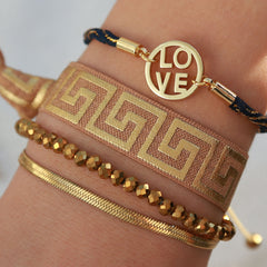 Bracelet love bleu nuit