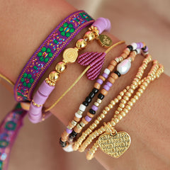 Brazalete corazón cereza