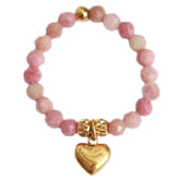 Ring Facette Herz Rose