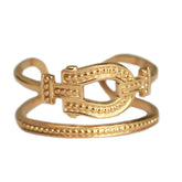 Goldener Ring buckle