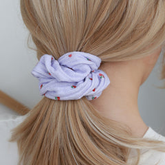 Scrunchie cherry purple