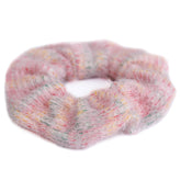 Scrunchie gestrickt rosa meliert