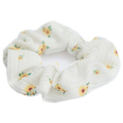 Scrunchie sunflower white