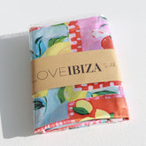 Satin-Bandana-Schal Tutti Frutti