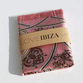 Satin-Bandana-Schal, Rosenbarock