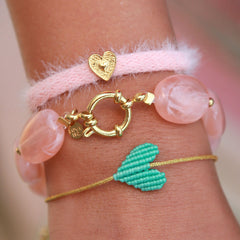 Bracelet turquoise heart