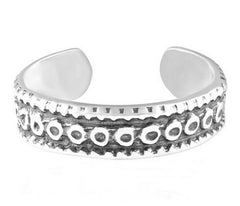 Anillo para el dedo del pie Mantra (plata auténtica)