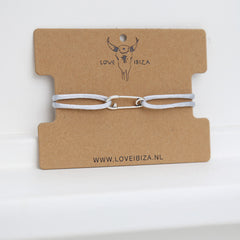 Safety pin armbandje silver