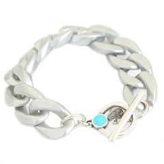 Armband chain matte silber