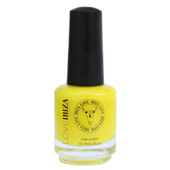 Nail polish neon yellow