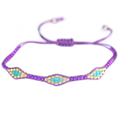 Brazalete Miyuki Ibiza morado