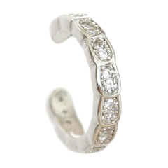 Earcuff strass silver