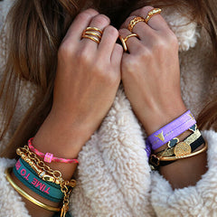 Geweven armband time to relax