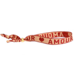Pulsera tejida amour gold