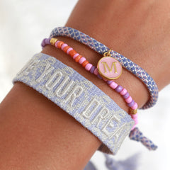 Geweven armband live your dream