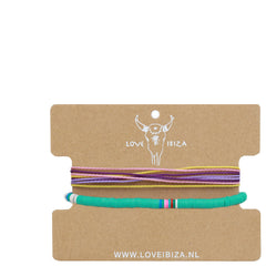 Armbänder set turquoise surf