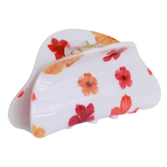Pinza para el cabello con campo de flores