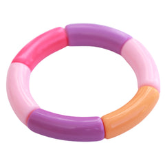 Brazalete penne morado rosa naranja