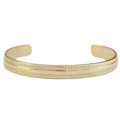 Brazalete de oro con doble punto