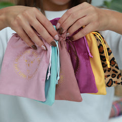 Bolsa de regalo terciopelo sol