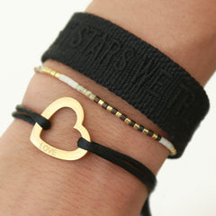 Bracelet sweet love noir
