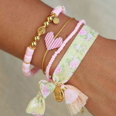 Bracelet baby pink heart