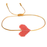 Brazalete corazón de coral