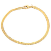 Pulsera de oro con cadena minimalista