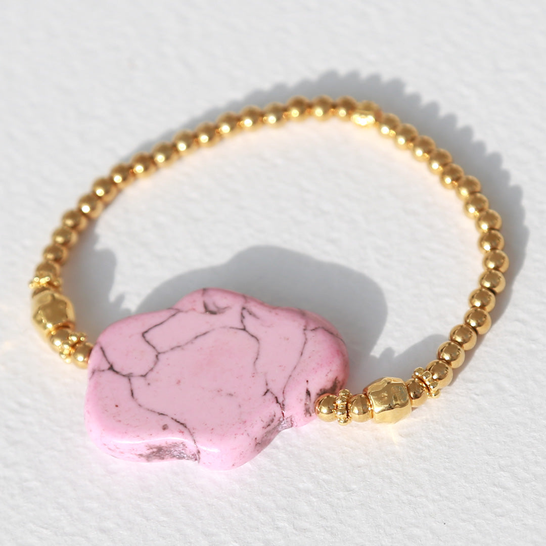 Armband Marmor rosa Stein
