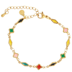 Bracelet à breloques multicolores