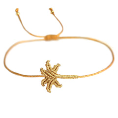 Gold palm bracelet
