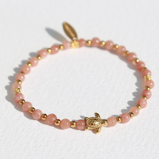 Armband Edelstein Schildkröte Hämatit Quarz 1080