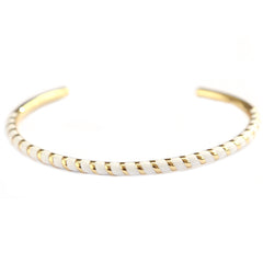 Gouden bangle stripe wit
