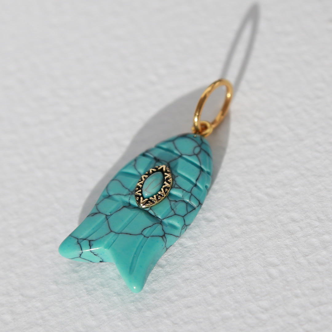 Charm fish turquoise