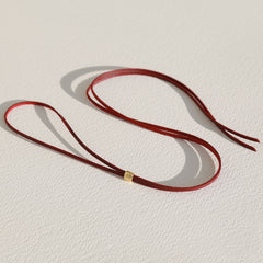 Choker Navajo burgundy gold