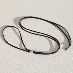 Choker Navajo schwarz silber