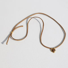 Wildlederchoker mit Tigerauge